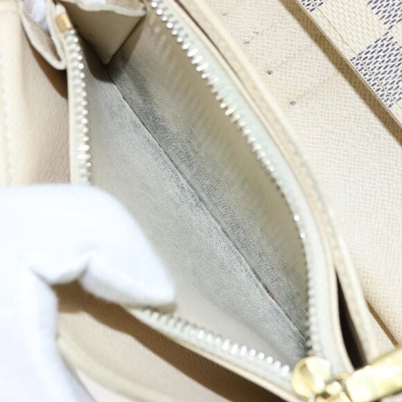 LOUIS VUITTON Damier Azur Portefeuille Alexandra Wallet N63068 LV Auth 155285 - Picture 12 of 16